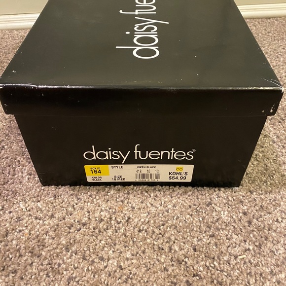 Daisy Fuentes Black Vixen Heels Size 10 NIB - Picture 3 of 3